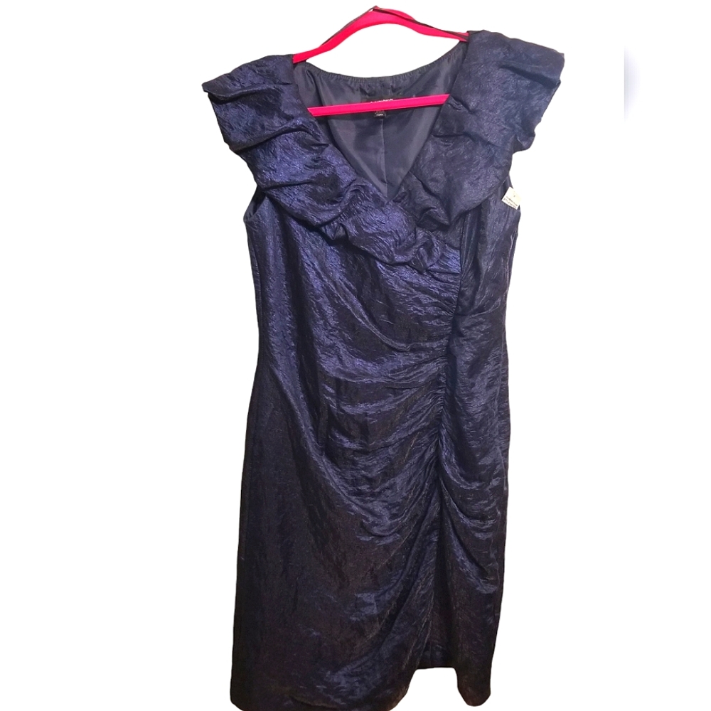R & M Richards Navy Blue Formal Dress
